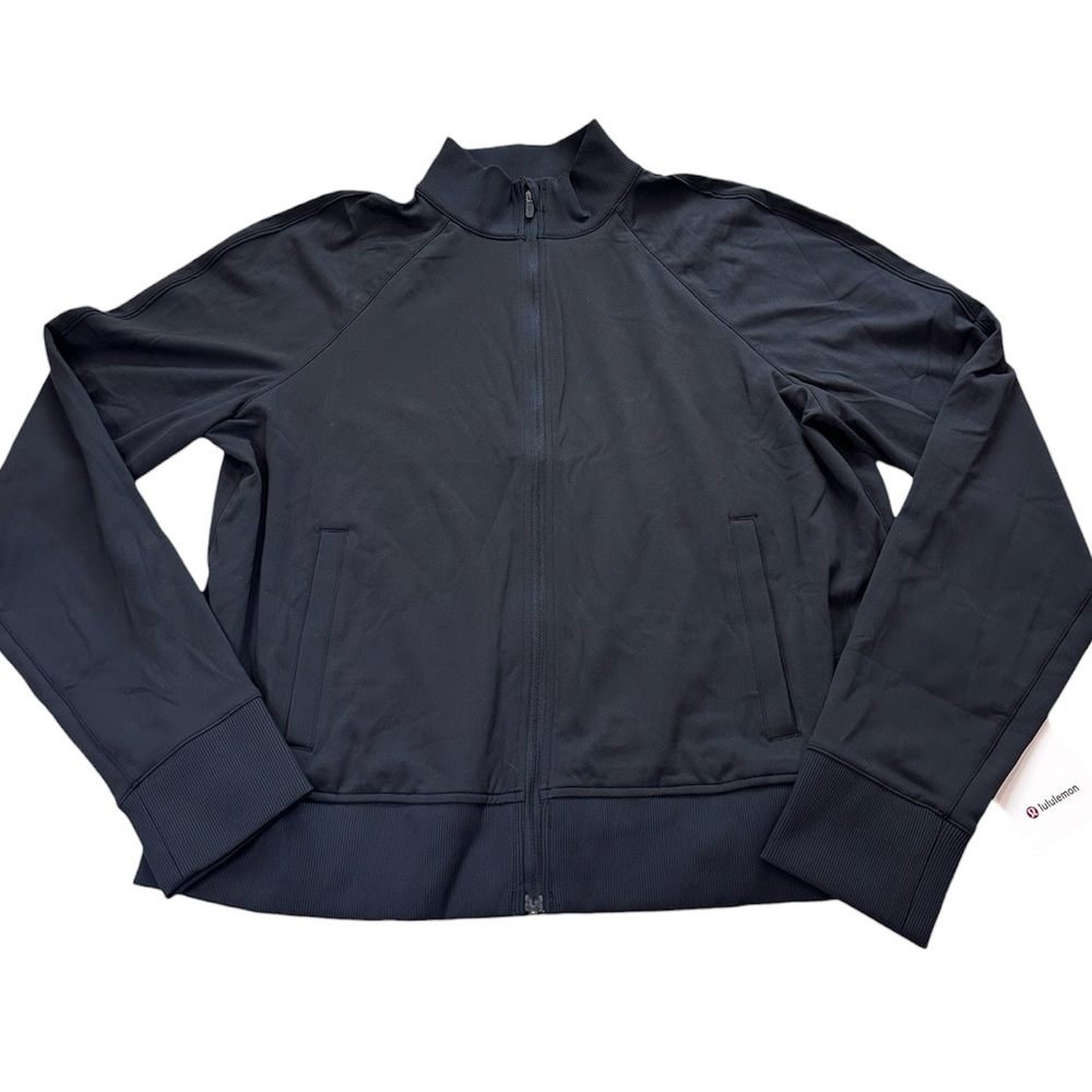 Lululemon Everlux Track Jacket Size XL NWT Black Classic Fit Woman’s Rare